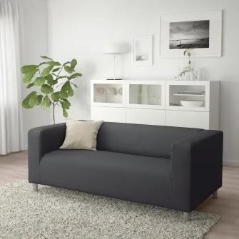 IKEA KLIPPAN Canapea 2 locuri, Vissle gri