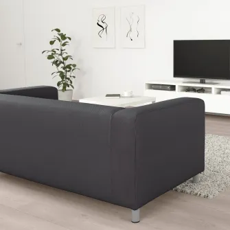 IKEA KLIPPAN Canapea 2 locuri, Vissle gri