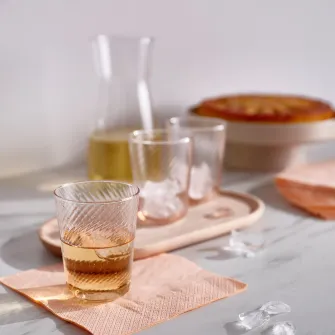 IKEA KLIPPLAX Pahar, dungat roz, 25 cl