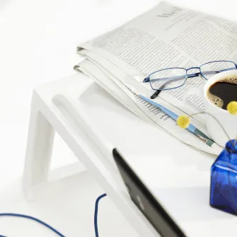 IKEA KLIPSK Tava mic-dejun, alb