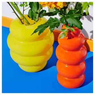 IKEA KÄLLARHALS Vaza, portocaliu, 26 cm