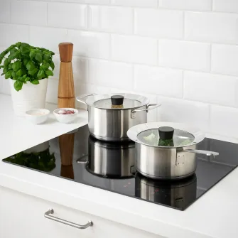 IKEA KLOCKREN Capac, sticla, 21 cm