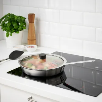 IKEA KLOCKREN Capac tigaie, sticla, 29 cm