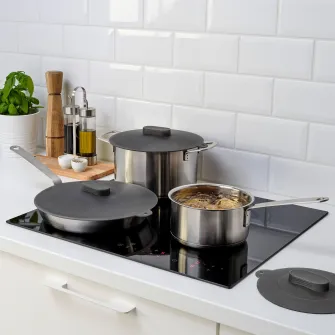 IKEA KLOCKREN Capac universal, set 3 bucati, silicon