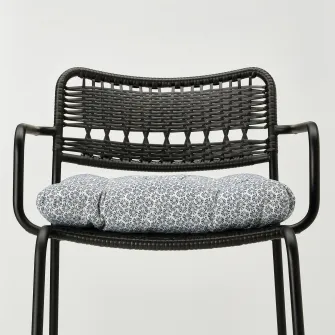 IKEA KLÖSAN Perna scaun exterior, albastru, 44x44 cm
