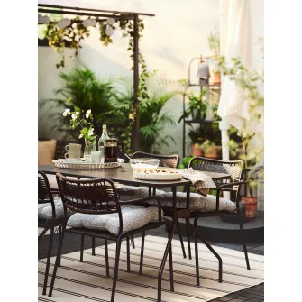 IKEA KLÖSAN Perna scaun exterior, albastru, 44x44 cm