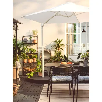 IKEA KLÖSAN Perna scaun exterior, albastru, 44x44 cm