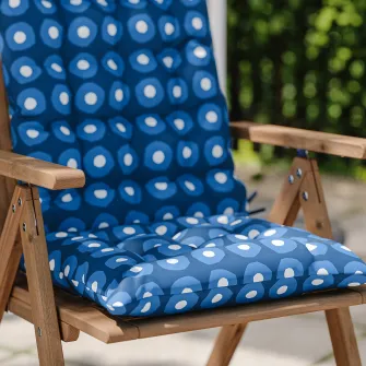IKEA KLÖSAN Perna scaun exterior, albastru inchis, 45x116 cm