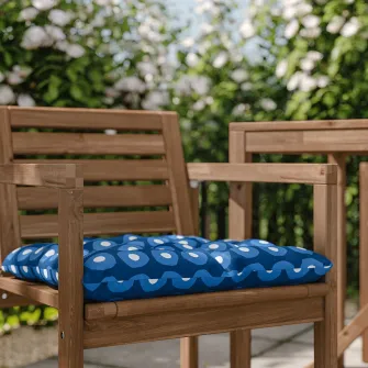 IKEA KLÖSAN Perna scaun exterior, albastru inchis, 50x50 cm