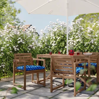 IKEA KLÖSAN Perna scaun exterior, albastru inchis, 50x50 cm