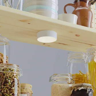 IKEA KÖLVATTEN Spot LED, alb/cu baterii