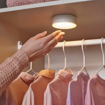 IKEA KÖLVATTEN Spot LED, alb/cu baterii