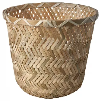 IKEA KLYNNON Ghiveci, lucrat manual bambus, 15 cm
