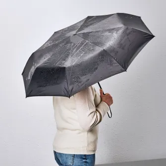 IKEA KNALLA Umbrela, pliant negru