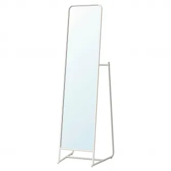 IKEA KNAPPER Oglinda cu suport, alb, 48x160 cm