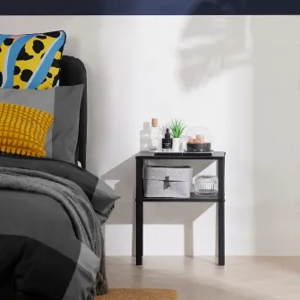 IKEA KNARREVIK Noptiera, negru, 37x28 cm