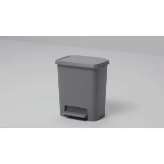 IKEA KNÖCKLA Cos pedala, gri inchis, 25 l