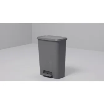 IKEA KNÖCKLA Cos pedala, gri inchis, 50 l