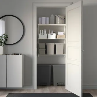 IKEA KNÖCKLA Cos pedala, gri inchis, 50 l