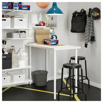 IKEA KNODD Cos cu capac, gri, 16 l