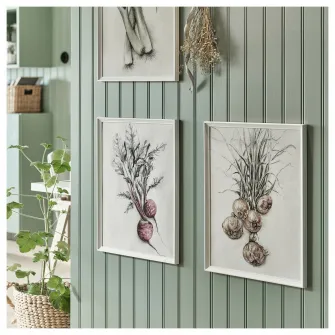 IKEA KNOPPÄNG Rama, alb, 40x50 cm