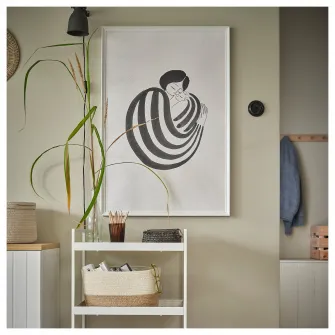IKEA KNOPPÄNG Rama, alb, 61x91 cm