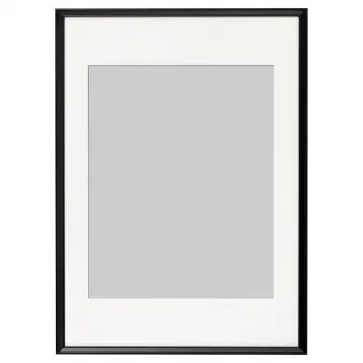 IKEA KNOPPÄNG Rama, negru, 50x70 cm