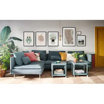 IKEA KNOPPÄNG Rama, negru, 61x91 cm