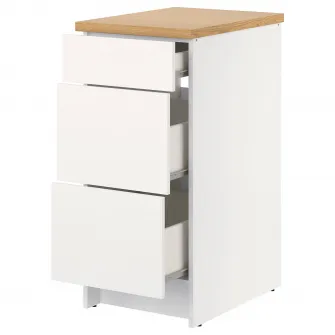 IKEA KNOXHULT Corp baza cu sertare, alb, 40 cm