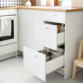 IKEA KNOXHULT Corp baza cu sertare, alb, 40 cm