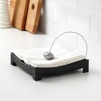 IKEA KNYCK Suport servetele, negru
