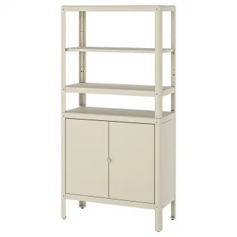 IKEA KOLBJÖRN Etajera/corp, bej, 80x37x161 cm