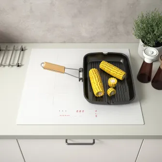 IKEA KOLSTAN Plita cu inductie, IKEA 500 alb, 58 cm