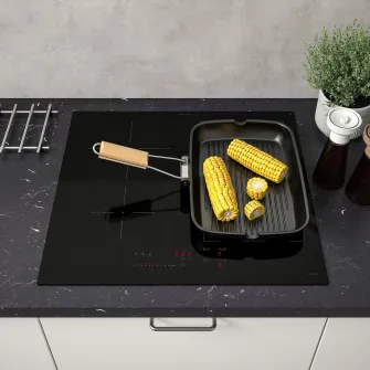 IKEA KOLSTAN Plita cu inductie, IKEA 500 negru, 58 cm