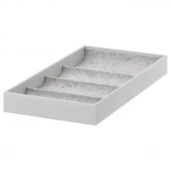 IKEA KOMPLEMENT Organizator 4 compartimente, gri, 25x53x5 cm