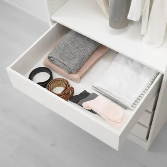 IKEA KOMPLEMENT Sertar, alb, 75x58 cm