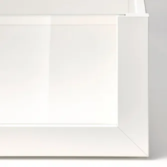 IKEA KOMPLEMENT Sertar cu front de sticla, alb, 75x58 cm