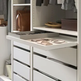 IKEA KOMPLEMENT Tava culisanta, alb, 75x58 cm
