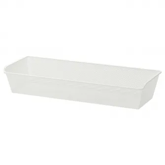 IKEA KOMPLEMENT Cos metalic, alb, 100x35 cm