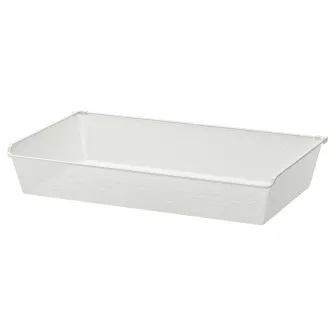 IKEA KOMPLEMENT Cos metalic, alb, 100x58 cm