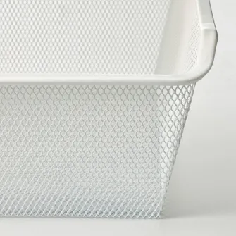 IKEA KOMPLEMENT Cos metalic, alb, 75x35 cm