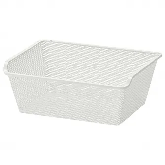 IKEA KOMPLEMENT Cos metalic, alb, 50x35 cm