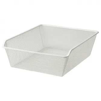 IKEA KOMPLEMENT Cos metalic, alb, 50x58 cm