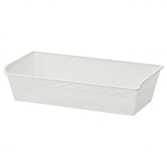 IKEA KOMPLEMENT Cos metalic, alb, 75x35 cm