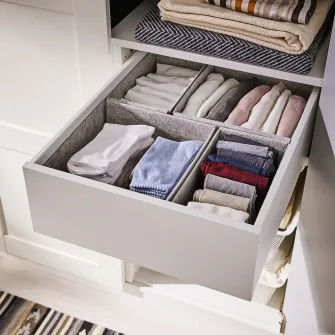 IKEA KOMPLEMENT Cutie, gri, 25x27x12 cm