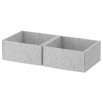 IKEA KOMPLEMENT Cutie, gri, 25x27x12 cm