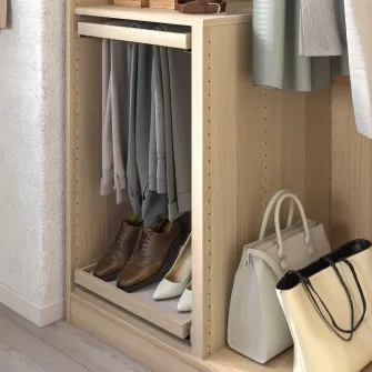 IKEA KOMPLEMENT Separator cadre, aspect stejar antichizat, 75-100x58 cm