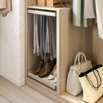 IKEA KOMPLEMENT Separator cadre, aspect stejar antichizat, 75-100x58 cm