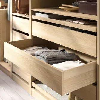 IKEA KOMPLEMENT Sertar, aspect stejar antichizat, 100x58 cm