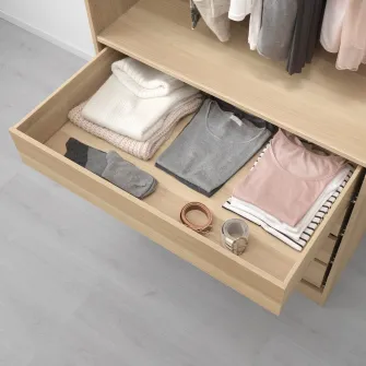 IKEA KOMPLEMENT Sertar, aspect stejar antichizat, 100x58 cm